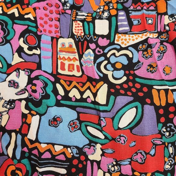 Platinum By Dorothy Schoelen Vintage 80s Abstract Funky Blazer Jacket Women SZ M - Picture 6 of 16